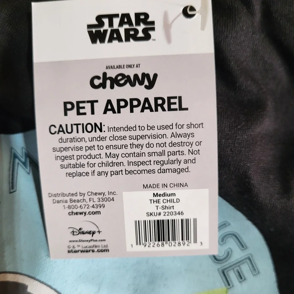 Star Wars Pet T-Shirt Reseller Bundle 30pc Medium Child Grogu Chewy Mandalorian